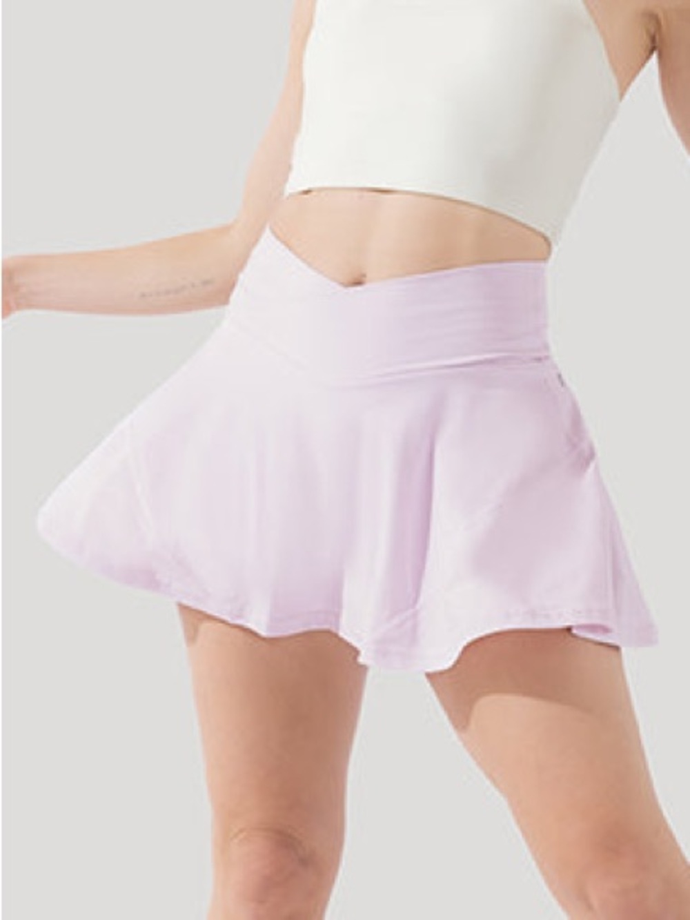 Popflex Hourglass Waist Twirl Skirt Skort Large
